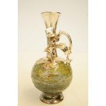 King Solomon finds silver overlay blown glass vase