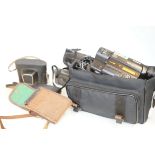 Collection of vintage cameras to include a Sony ha