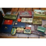 Collection of vintage tins to include Tabloid tea