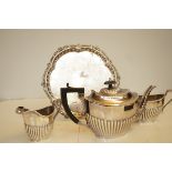 Silver plate salvor & My Lady 3 piece tea set