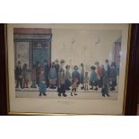 Framed Lowry print