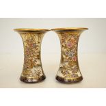 Pair of oriental vases Height 12 cm