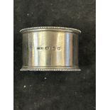 Silver napkin ring Weight 44g