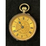 9ct Gold fob watch