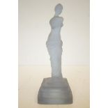 Lalique style glass figure Height 26 cm