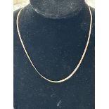 9ct Gold tri coloured necklace