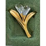 Swarovski crystal brooch