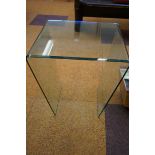 Art deco style glass side table