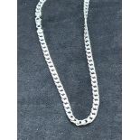 18''Silver flat link neck chain (28g)