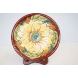 Moorcroft cabinet plate Diameter 26 cm