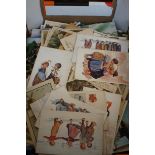 Large collection of vintage postcards
