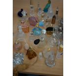 Large collection of scent bottles, perfume bottles