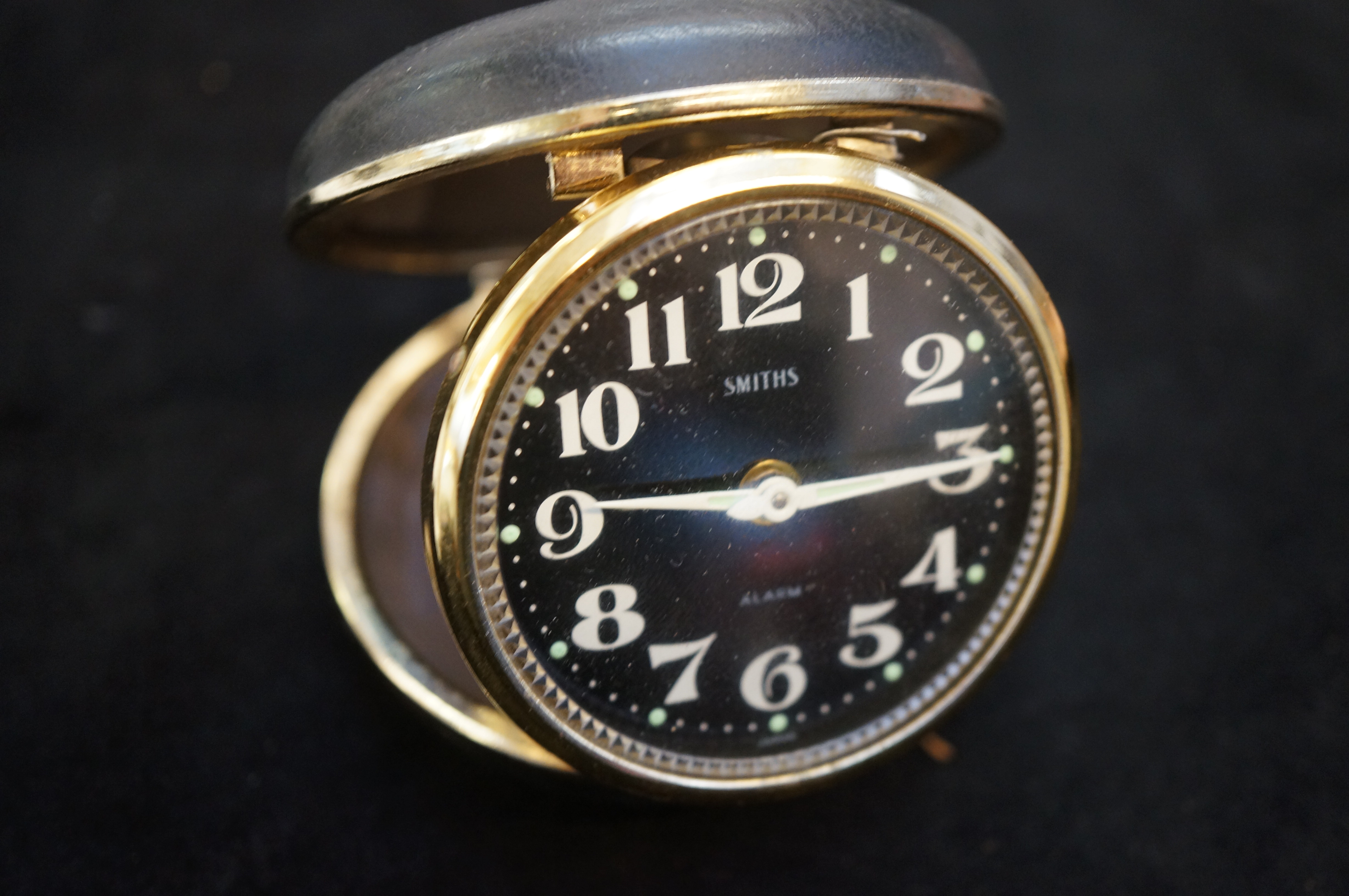 Vintage Smiths travel alarm clock