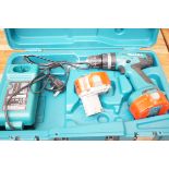 Makita cordless drill with charger & 2 batteries