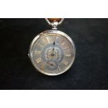 Victorian Fine silver pocket watch with silver fac