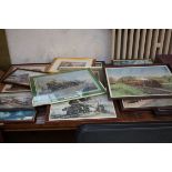 Large collection of pictures & print majority stea