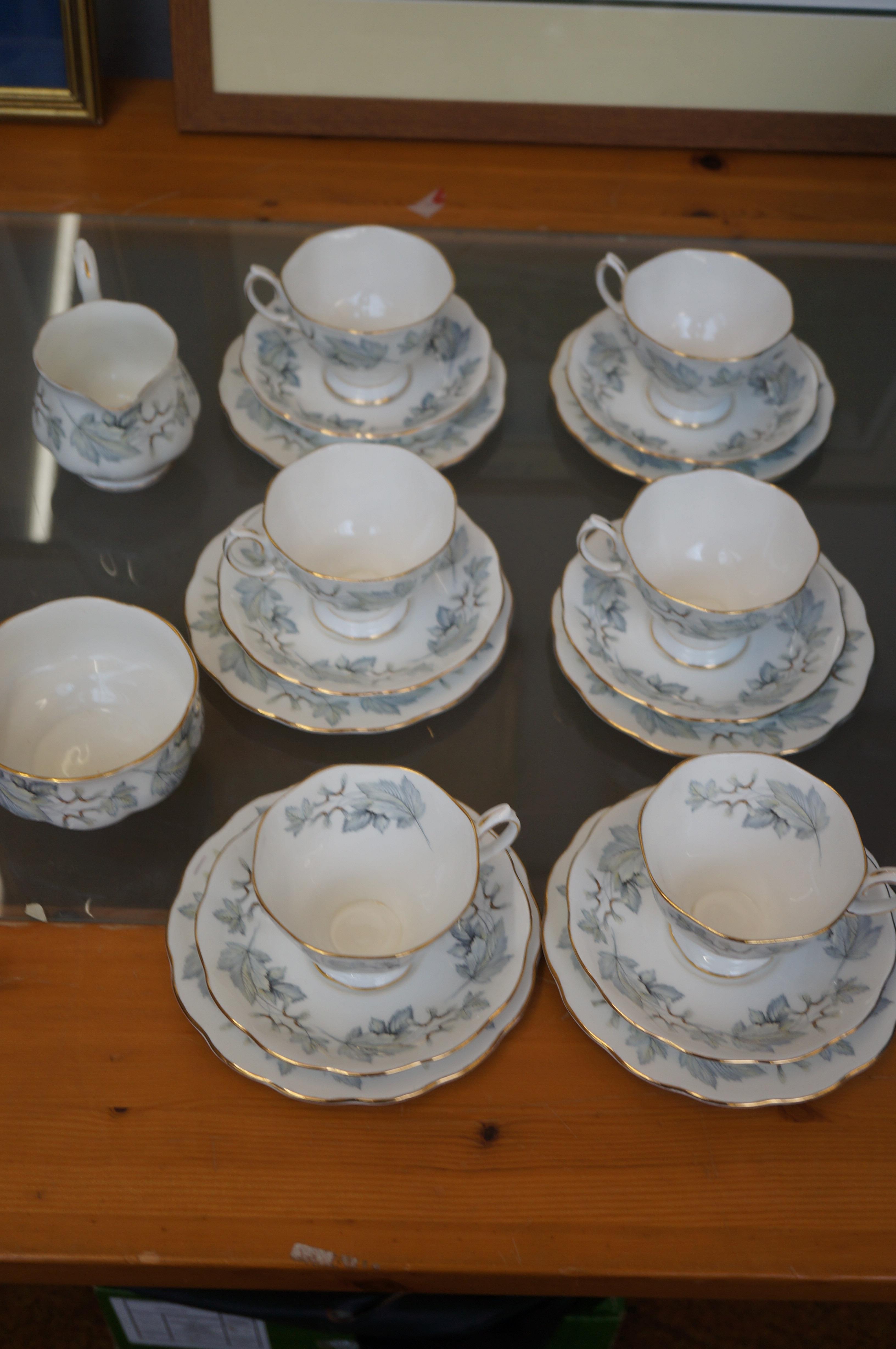 Royal Albert silver maple 20 piece tea set