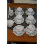 Royal Albert silver maple 20 piece tea set