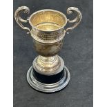 Silver bowling trophy dated 1932 Total weight 64g