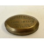 Brass Georgian snuff box