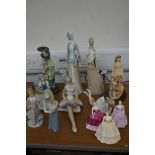 Collection of Coalport, Lladro, Nao & other spanis