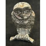 Silver plated owl