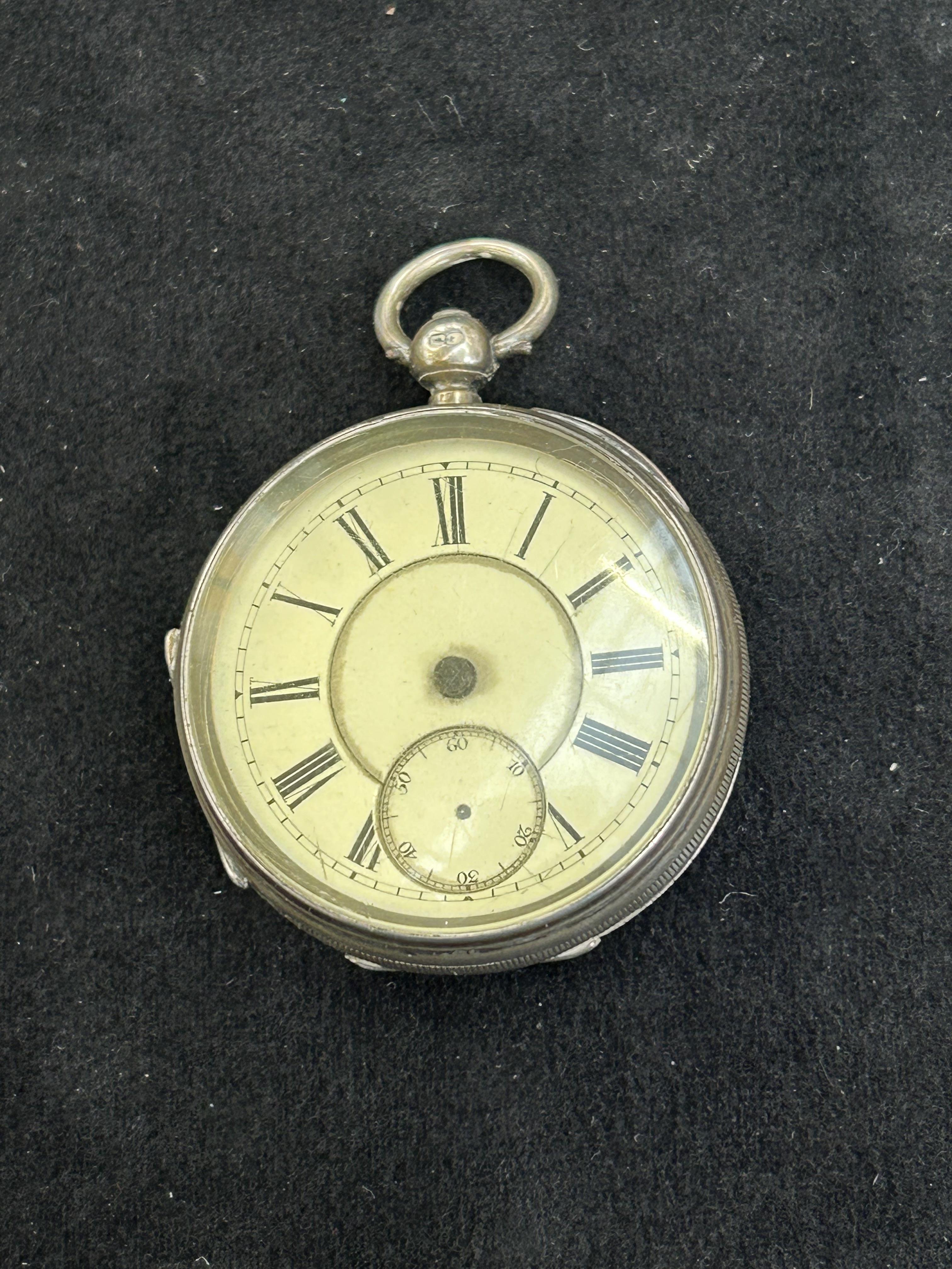 Silver cased pocket watch A/F