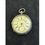 Silver cased pocket watch A/F