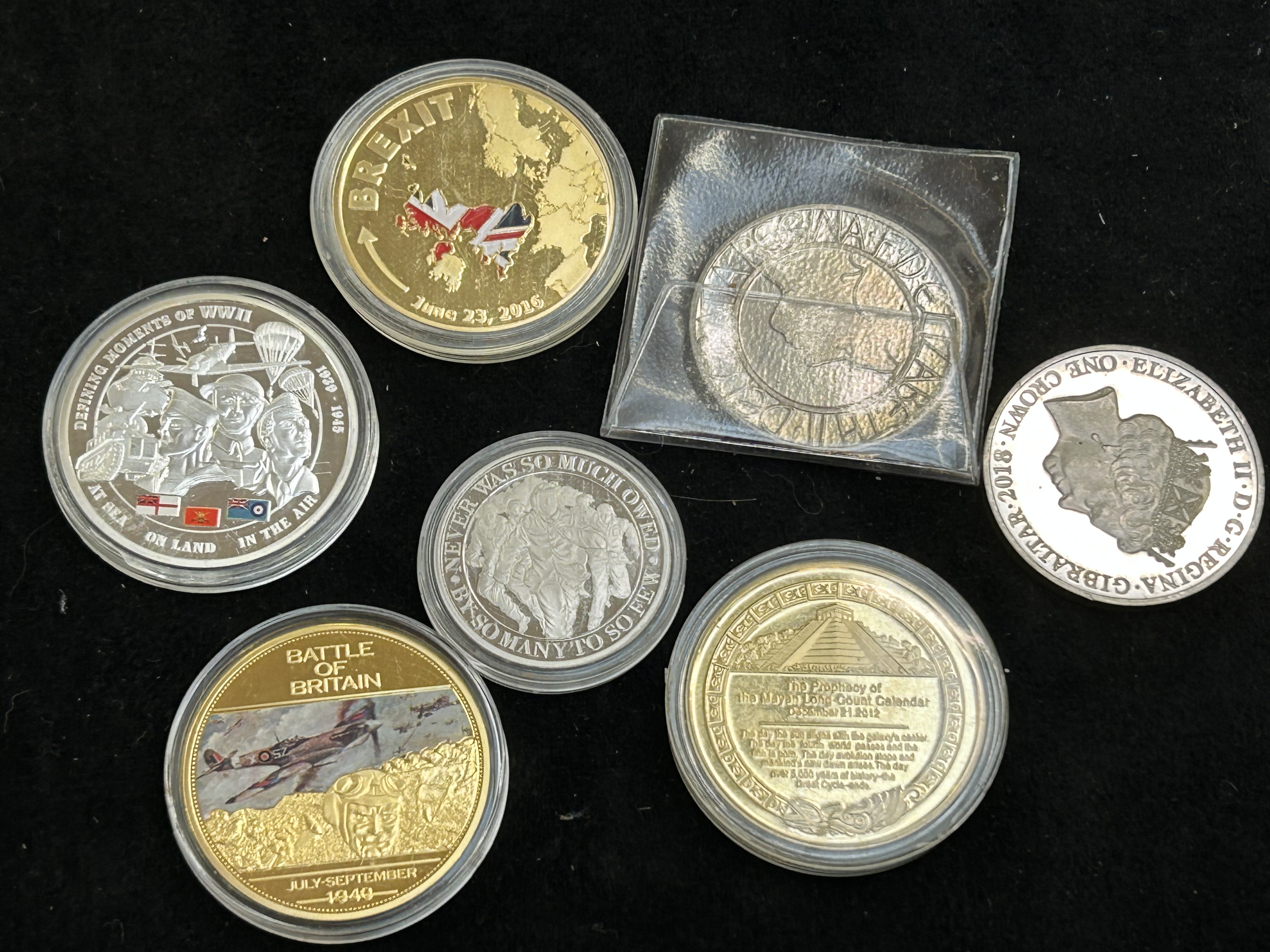 Commemorative collectable coins