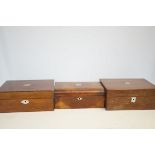 3 Victorian boxes