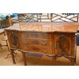 3 Drawer / 2 cupboard Edwardian sideboard