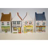 Village stores by Wade 4x tea caddy's 1 A/F