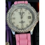 Ladies Aviator date wristwatch boxed