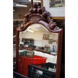 Large carved mirror