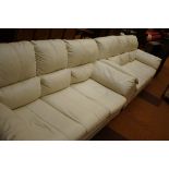 2 3x Seater leather couches