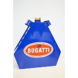 Blue Bugatti petrol can