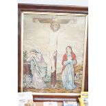 Large early framed tapestry