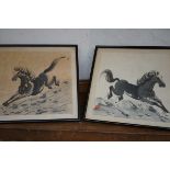 Pair of framed Chinese watercolours