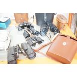 Collection of vintage binoculars to include Karl Z