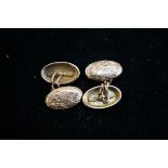 Pair of 9ct gold cufflinks