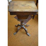Victorian fitted sewing table