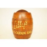 Lilly cut golden bar tobacco jar