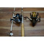 Milbro fishing rod & 2 reels