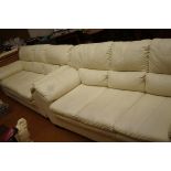 2 3x Seater leather couches