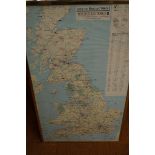Large framed around Britain map