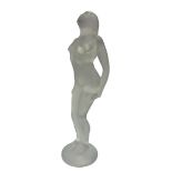 Lalique nude figure of Josephine with box & papers