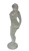 Lalique nude figure of Josephine with box & papers