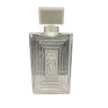 Large Lalique frosted & clear glass perfume bottle