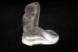 Lalique Theano mermaid figure with original box