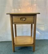 Blonde Ercol 1 draw hall table